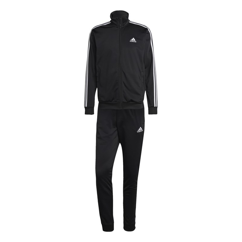 Agasalho Adidas Sportswear Basic 3-Stripes Masculino - Preto/Branco