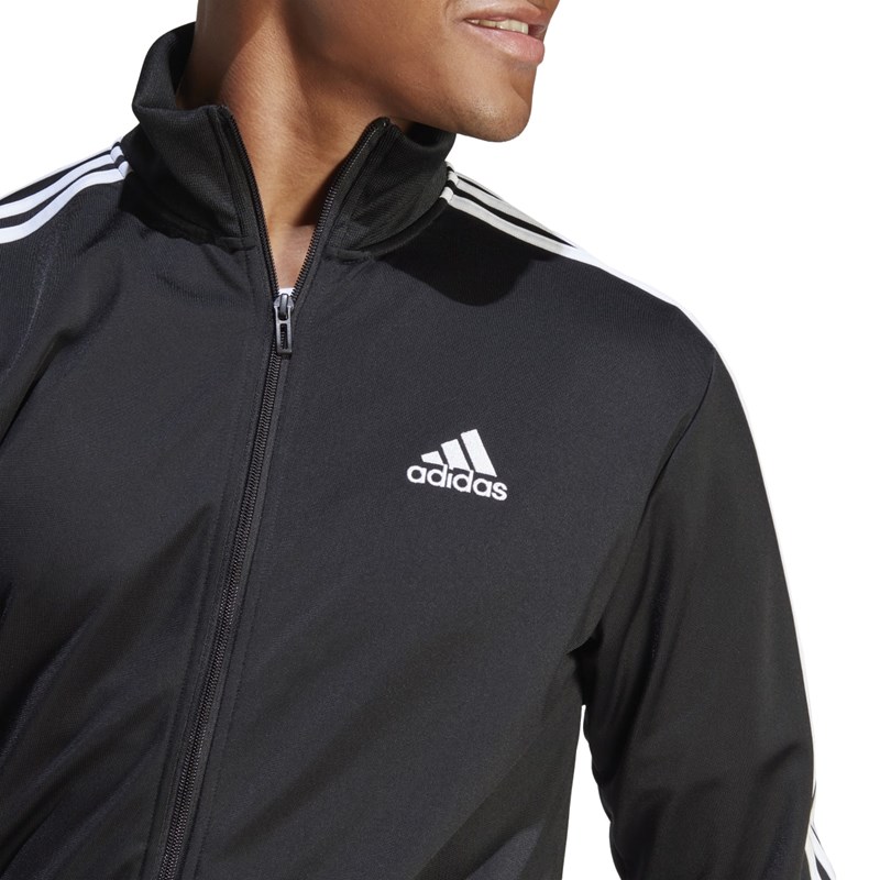 Agasalho Adidas Sportswear Basic 3-Stripes Masculino - Preto/Branco