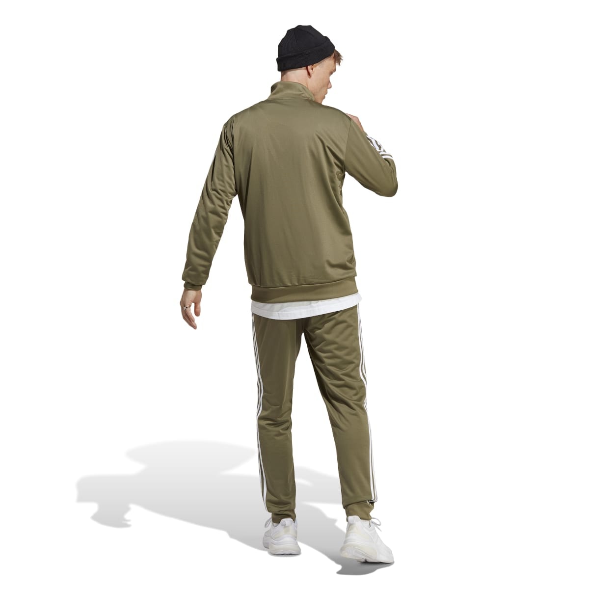 Agasalho Adidas Sportswear Basic 3-Stripes Masculino - Verde