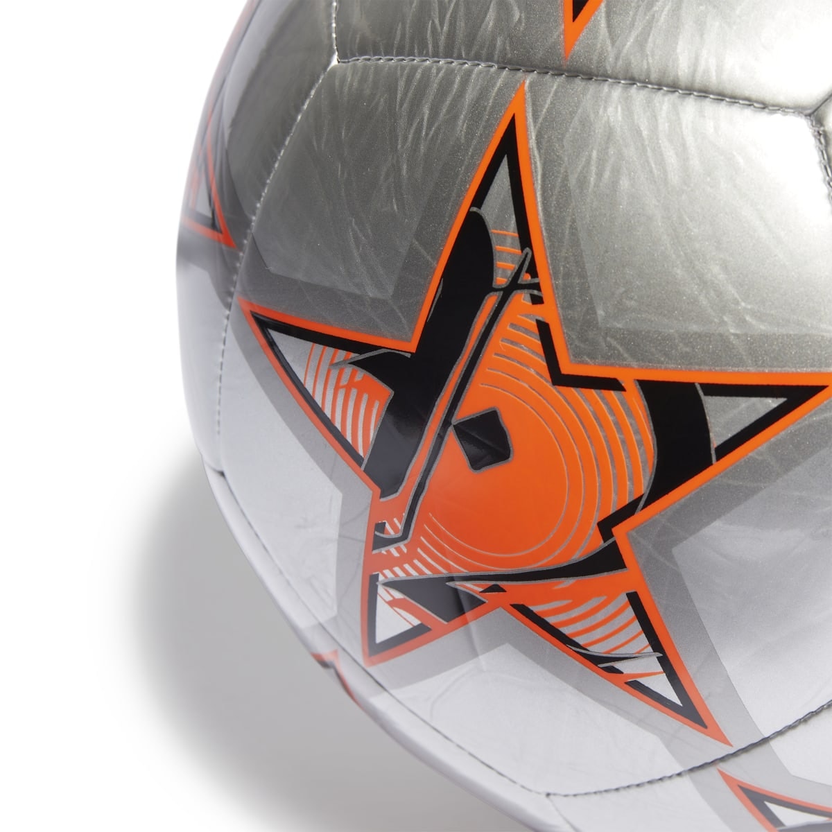 Bola Adidas UCL Club 23/24 Group Stage - Cinza/Laranja