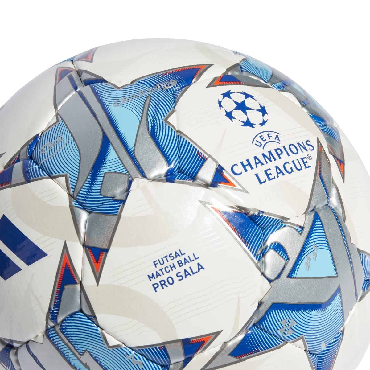 Bola Adidas UCL Pro 23/24 Group Stage Futsal - Branco/Azul