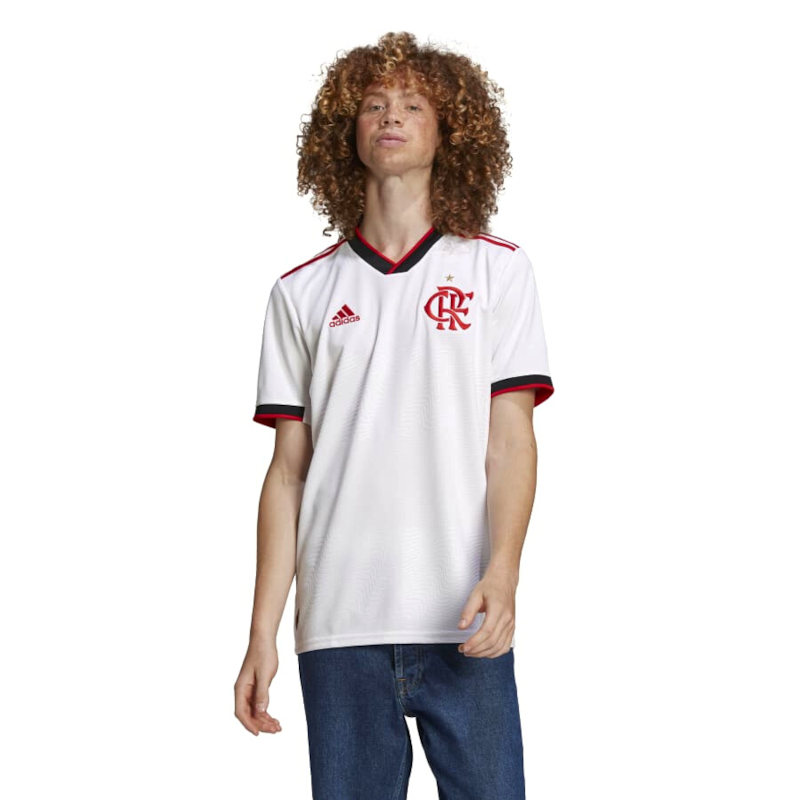 Camisa Flamengo II 21/22 - Masculino Torcedor - Branco/Vermelho