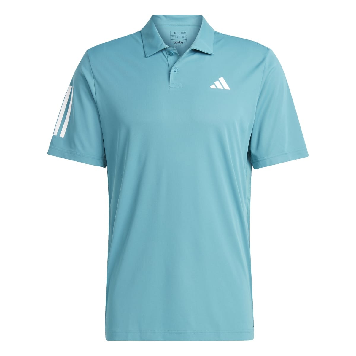 Camisa Adidas Polo Club Tennis 3-Stripes Masculina - Turquesa