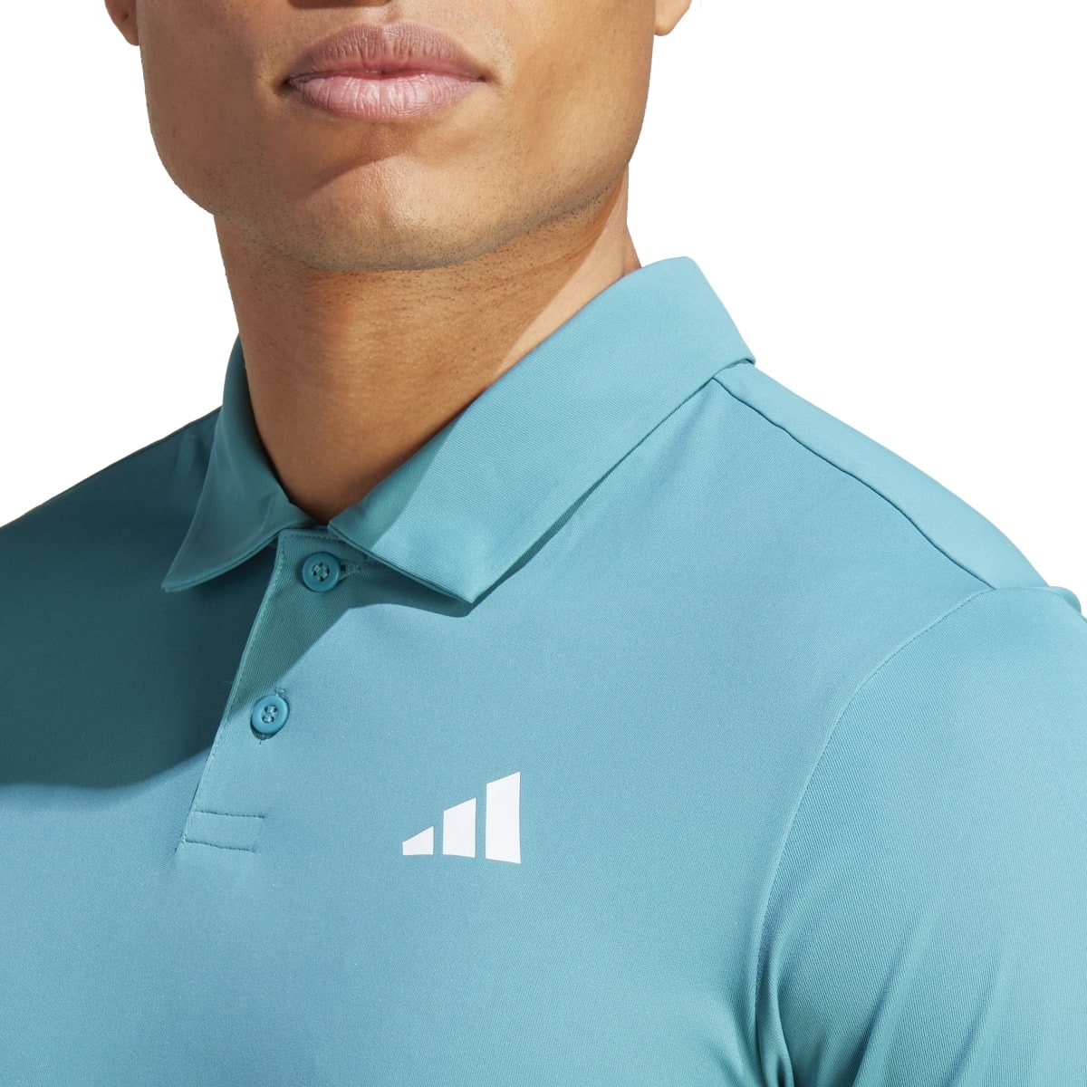 Camisa Adidas Polo Club Tennis 3-Stripes Masculina - Turquesa