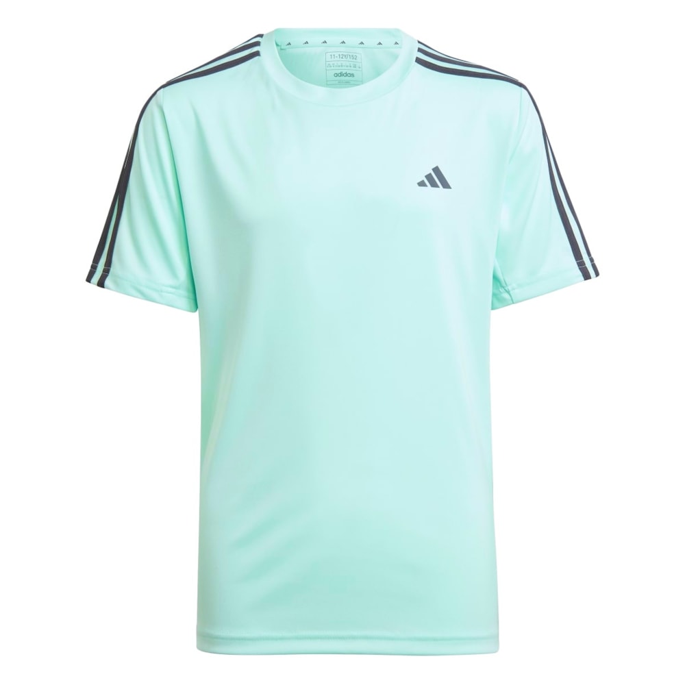 Camiseta Adidas Essentials 3-Stripes Infantil - Turquesa