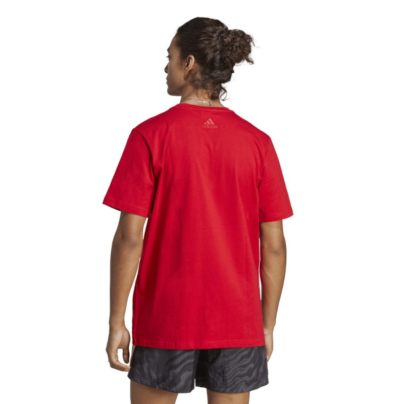 Camiseta Everlast Fundamentals Vermelho com Logo Preto - Masculino