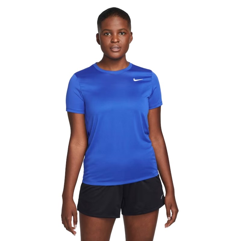 Camiseta Nike Yoga Dri-Fit Feminina - Tam: P - Shopping Azul