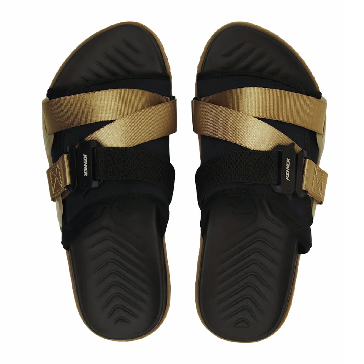 Chinelo Kenner Hyper-Z Fit - Bege/Preto