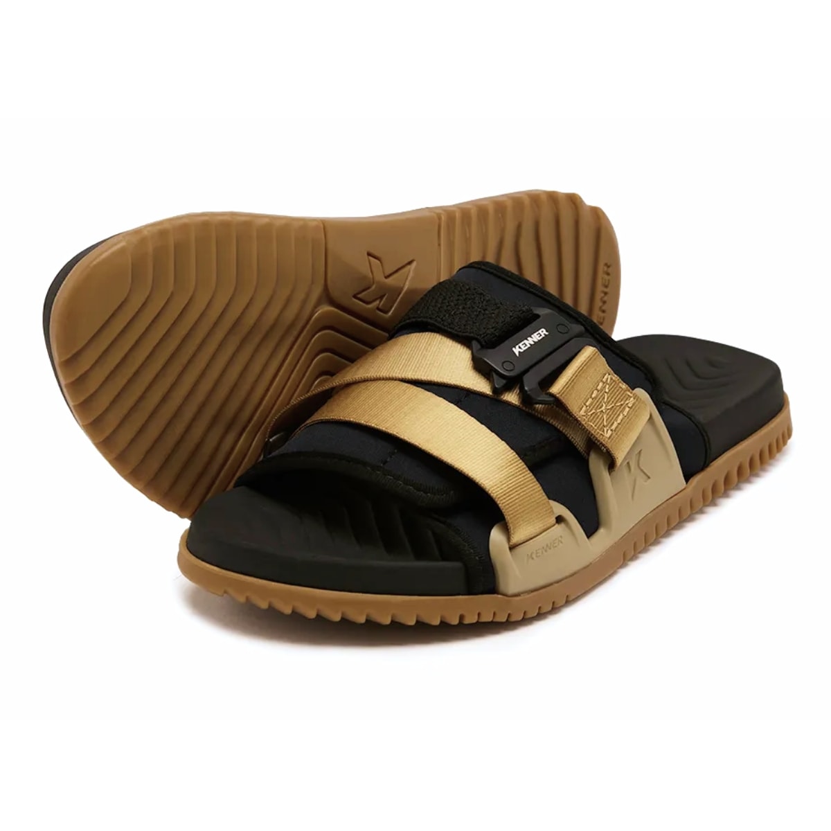 Chinelo Kenner Hyper-Z Fit - Bege/Preto