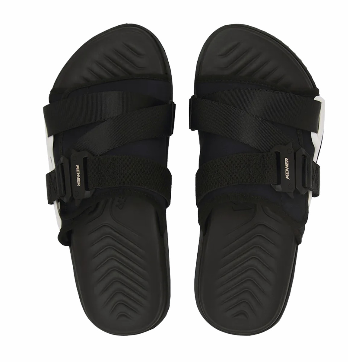Chinelo Kenner Hyper-Z Fit - Preto/Branco