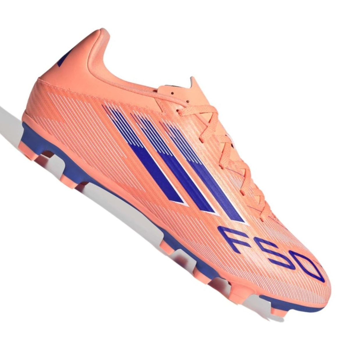 Chuteira Adidas F50 Club Campo - Laranja/Azul