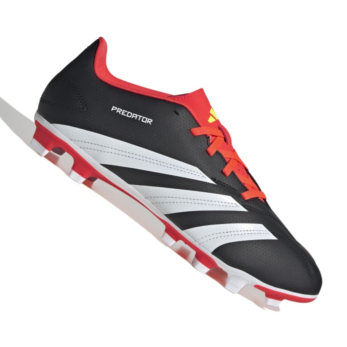 Chuteira Adidas Predator Club FxG Campo - Preto/Laranja