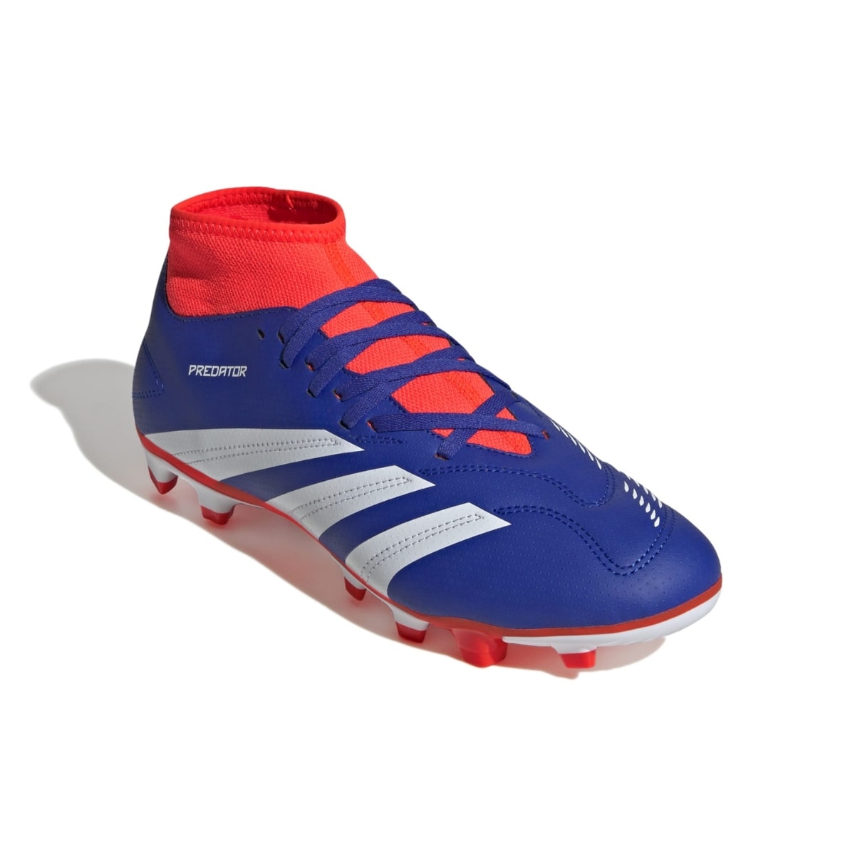 Chuteira Adidas Predator Club FxG Campo - Azul/Branco