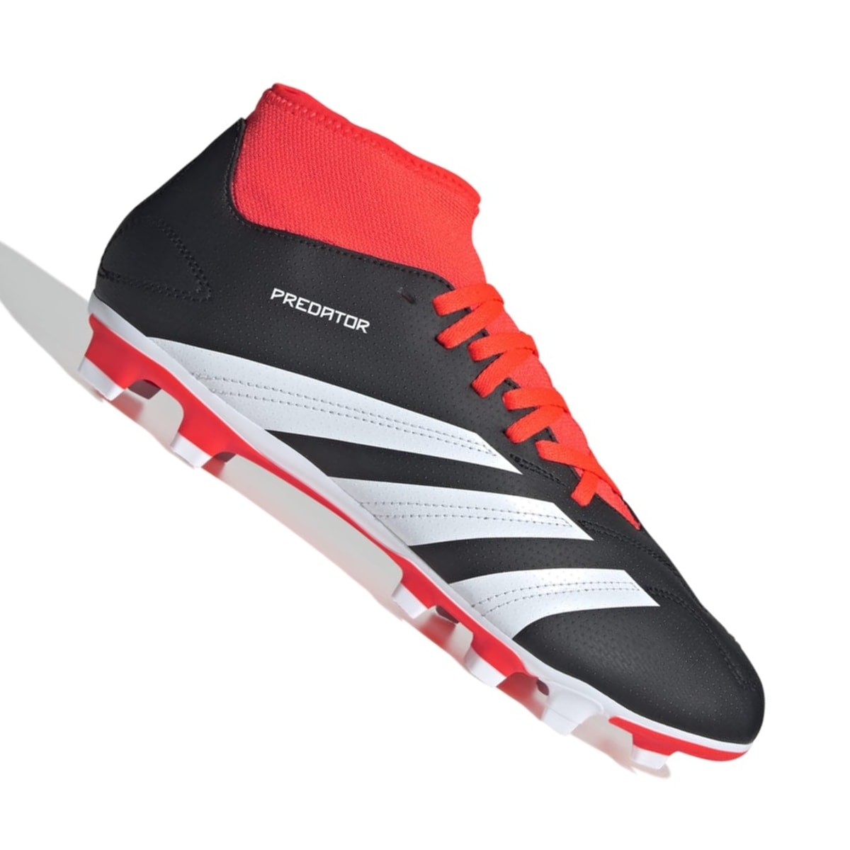 シューズ Adidas Predator FG Chuteira Adidas Predator Club FxG Campo - Preto/Laranja