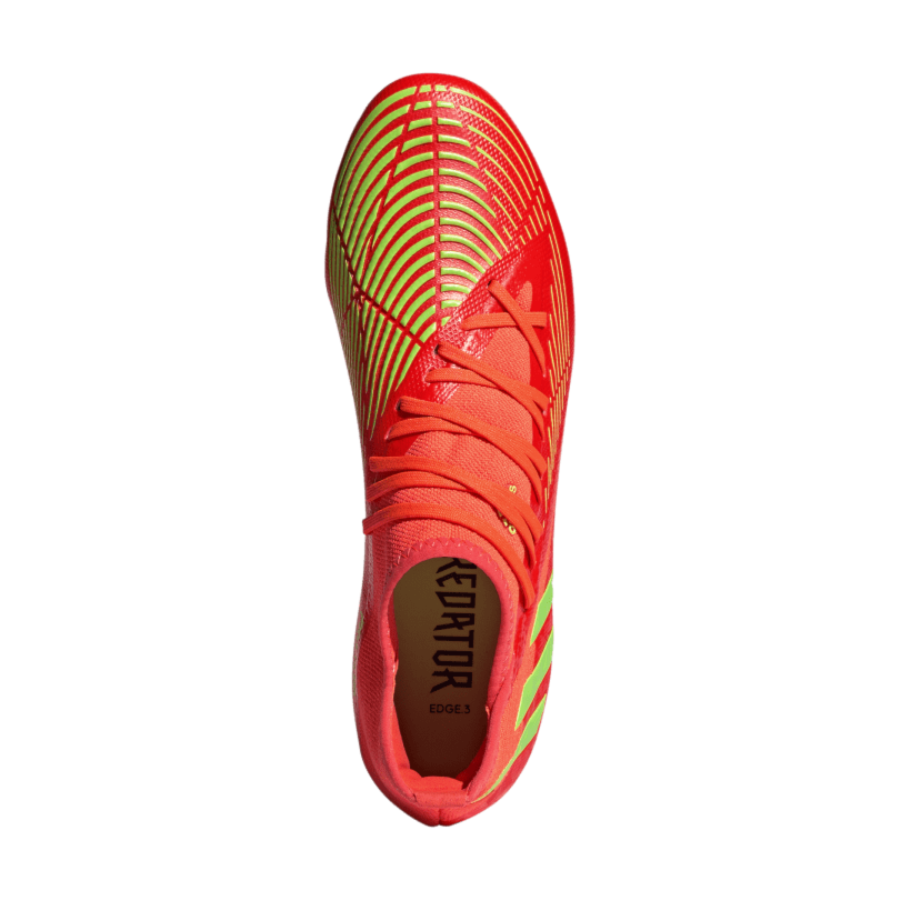 Chuteira Adidas Predator Edge.3 Campo Unissex - Laranja/Verde