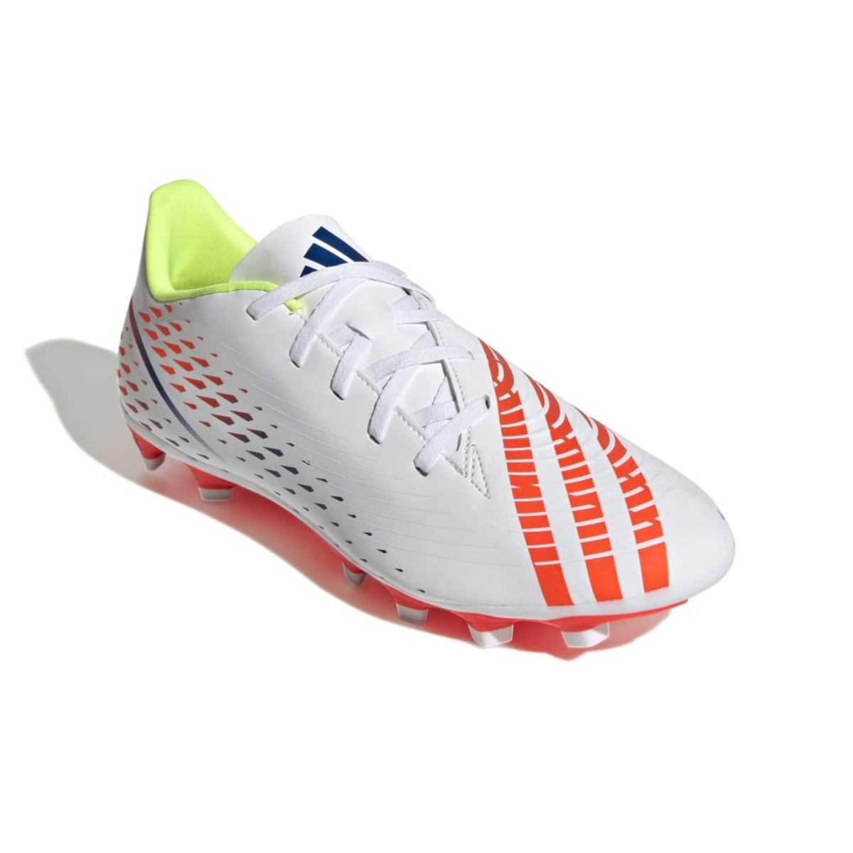Chuteira Adidas Predator Edge.4 FxG Campo Unissex - Branco/Laranja
