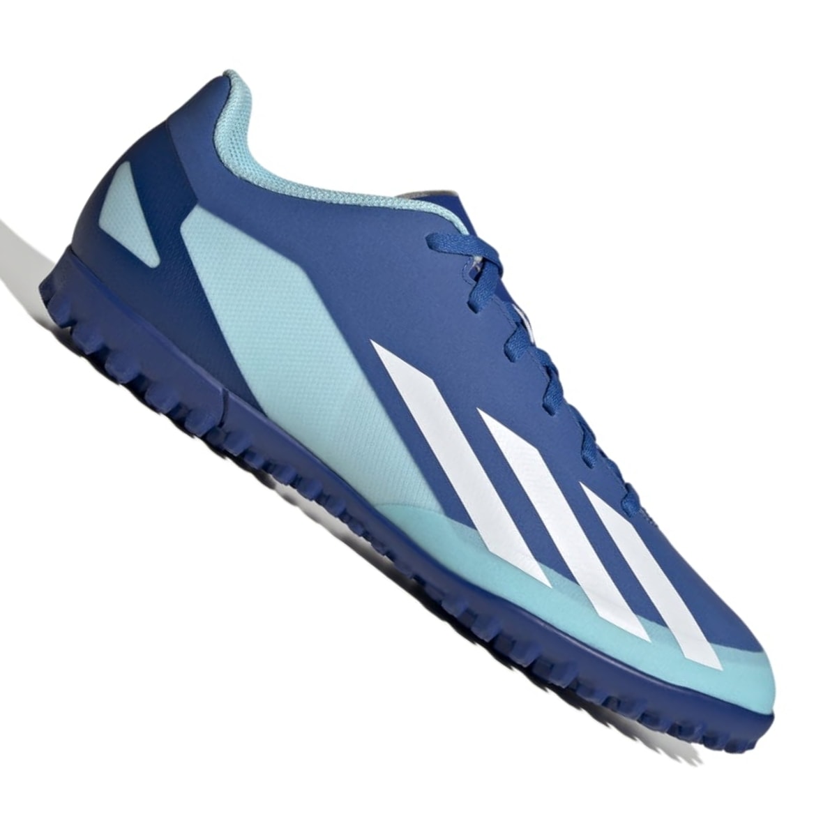 嵐 FC 44～49 Chuteira Adidas X Crazyfast.4 Society - Azul/Branco