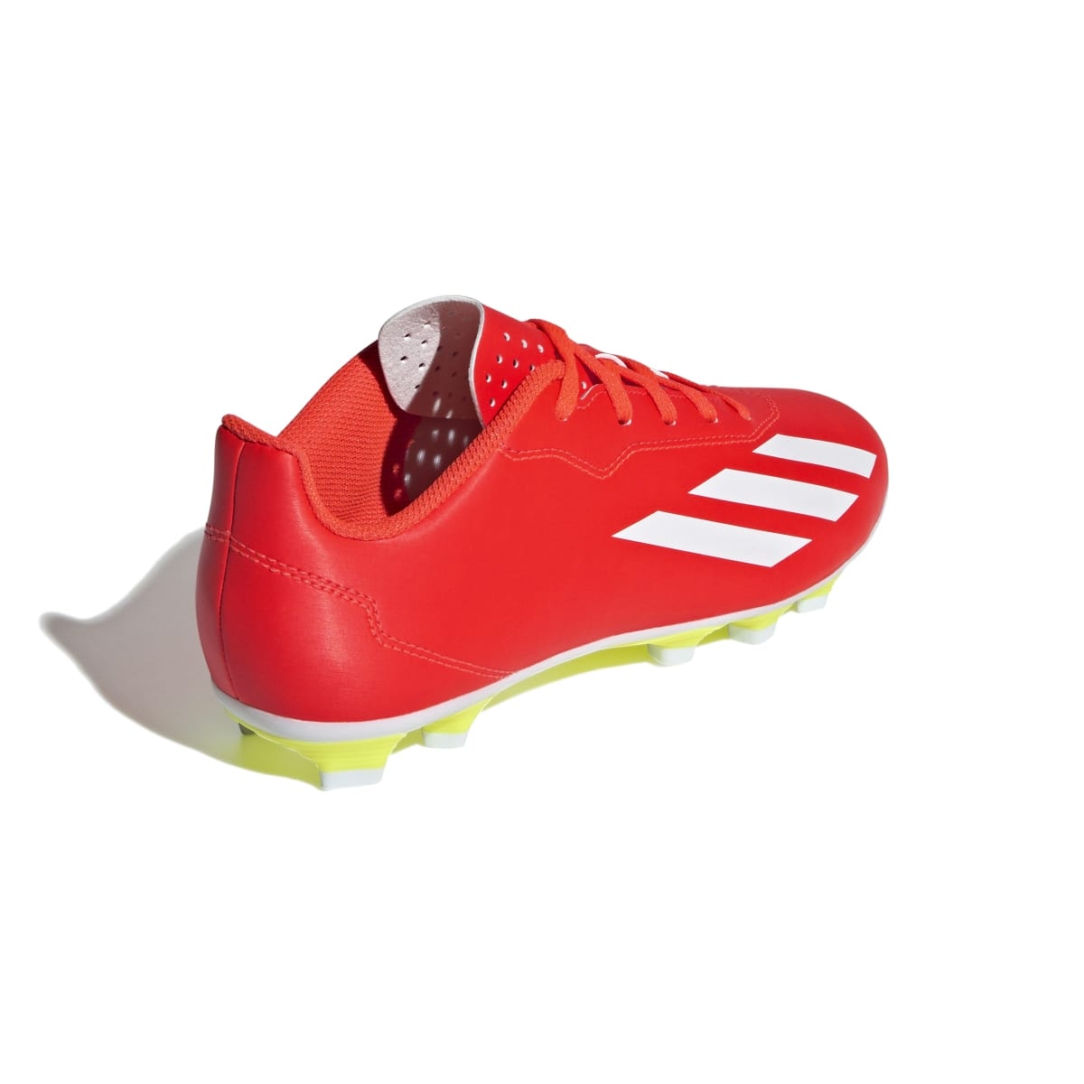 Chuteira Adidas X Crazyfast Club FxG Campo Infantil - Laranja/Branco