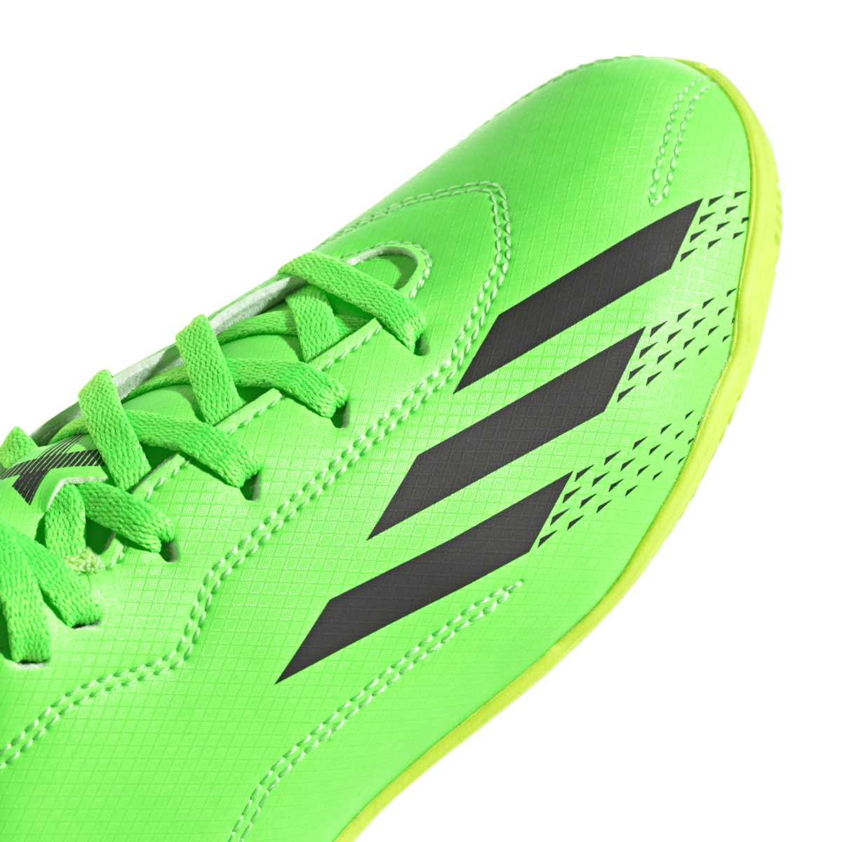 KID。 Chuteira Adidas X Speedportal.4 Futsal Infantil - Verde/Preto