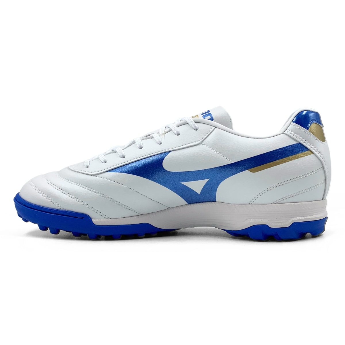 Chuteira Mizuno Morelia Classic AS Society - Branco/Azul