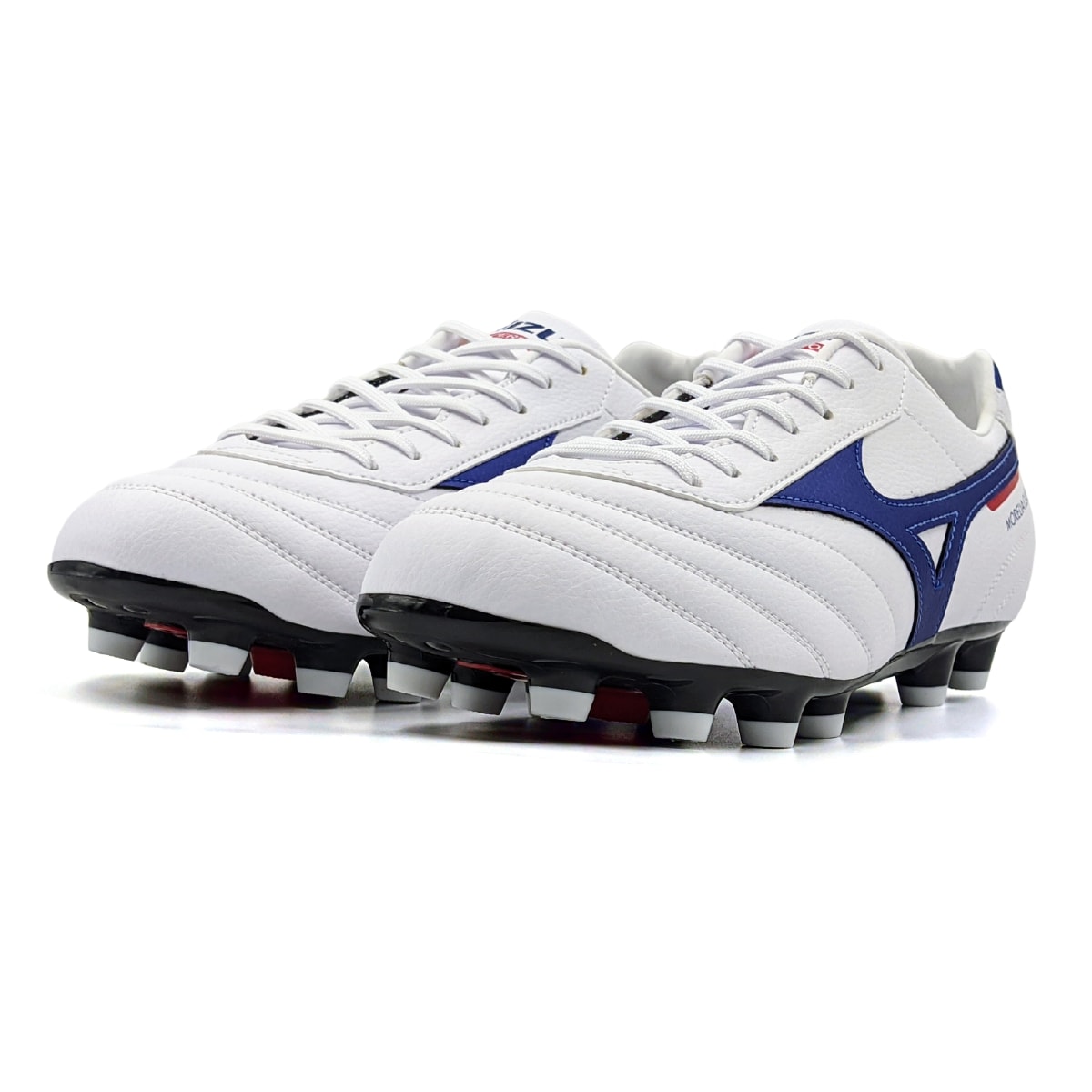 Chuteira Mizuno Morelia Classic MD Campo - Branco/Azul