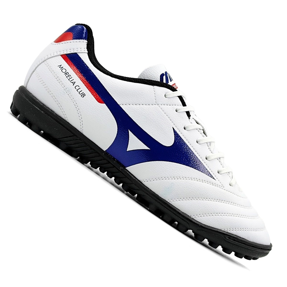 Chuteira Mizuno Morelia Club AS Society - Branco/Azul