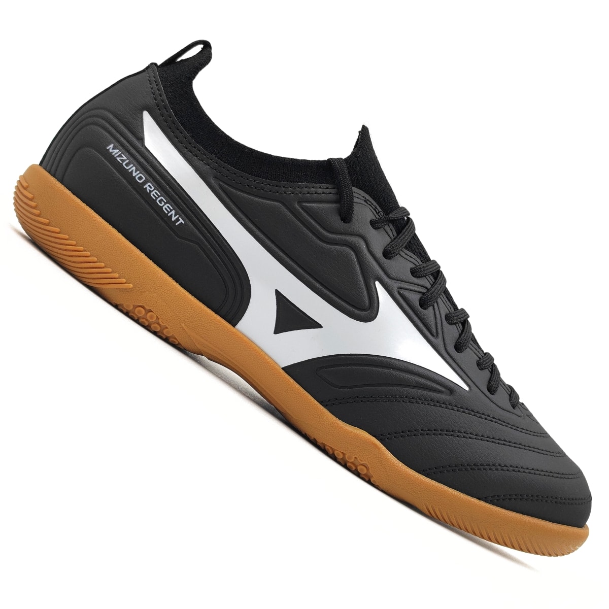 Chuteira Mizuno MZ Regent Futsal - Preto/Branco