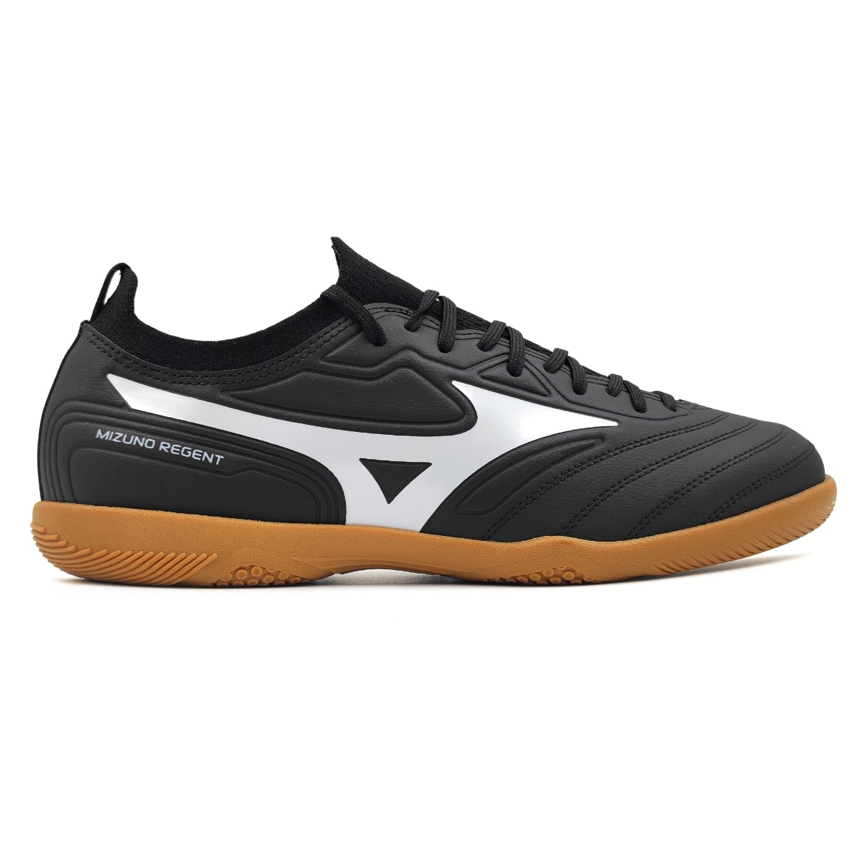 Chuteira Mizuno MZ Regent Futsal - Preto/Branco