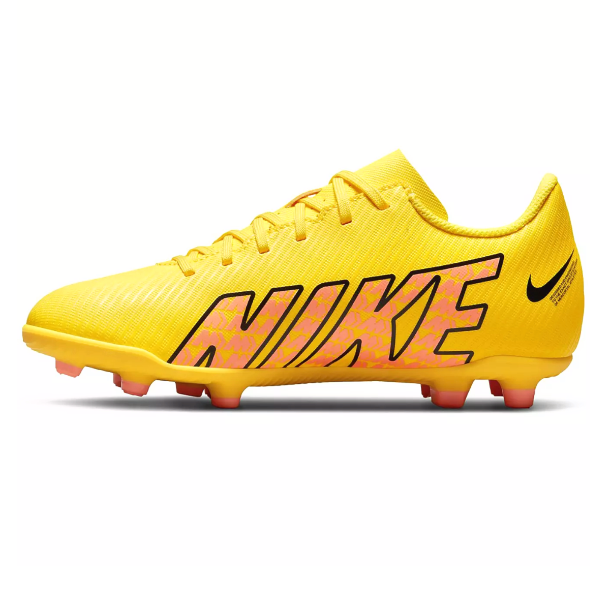 Chuteira nike mercurial branca best sale e laranja