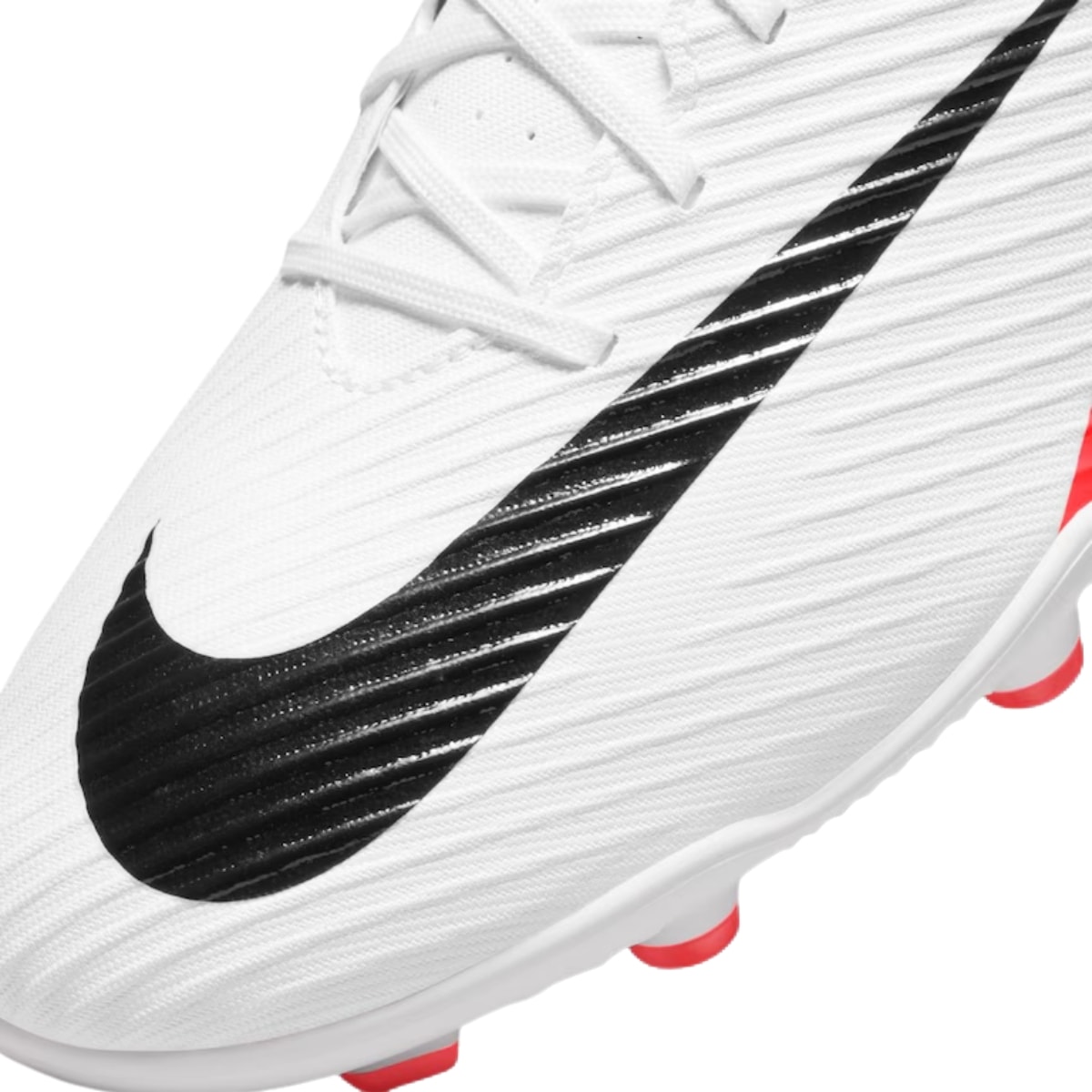 Chuteira Nike Mercurial Vapor 15 Club Campo Unissex - Branco/Vermelho