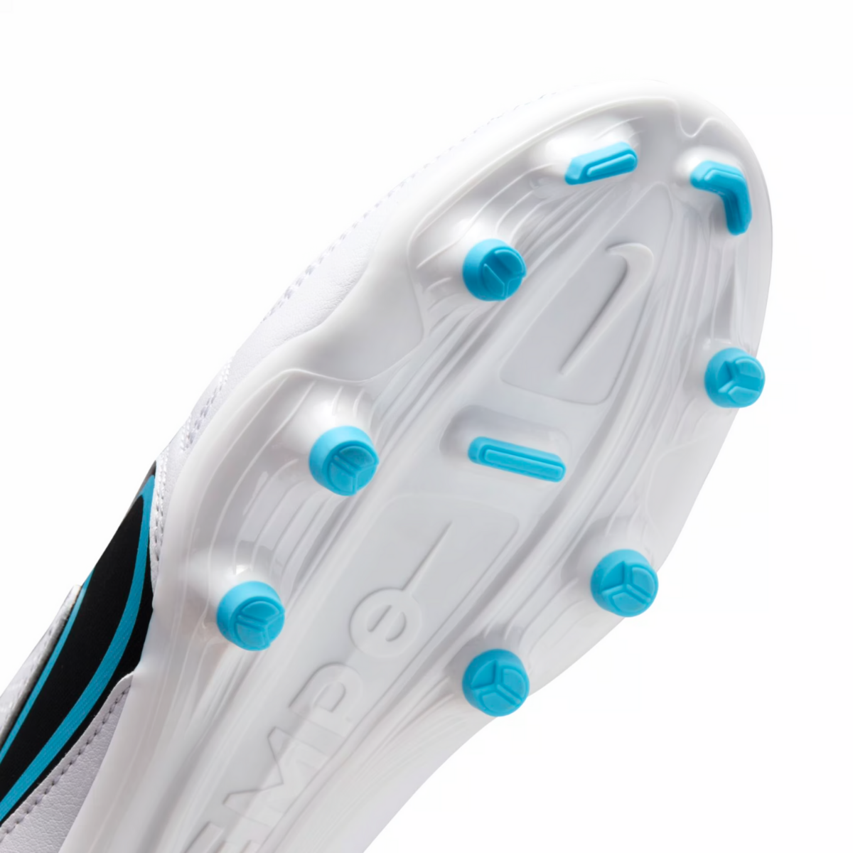 Chuteira Nike Tiempo Legend 9 Club Campo Unissex - Branco/Azul