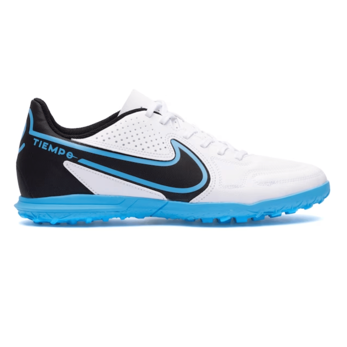 Chuteira da nike hot sale azul com branco