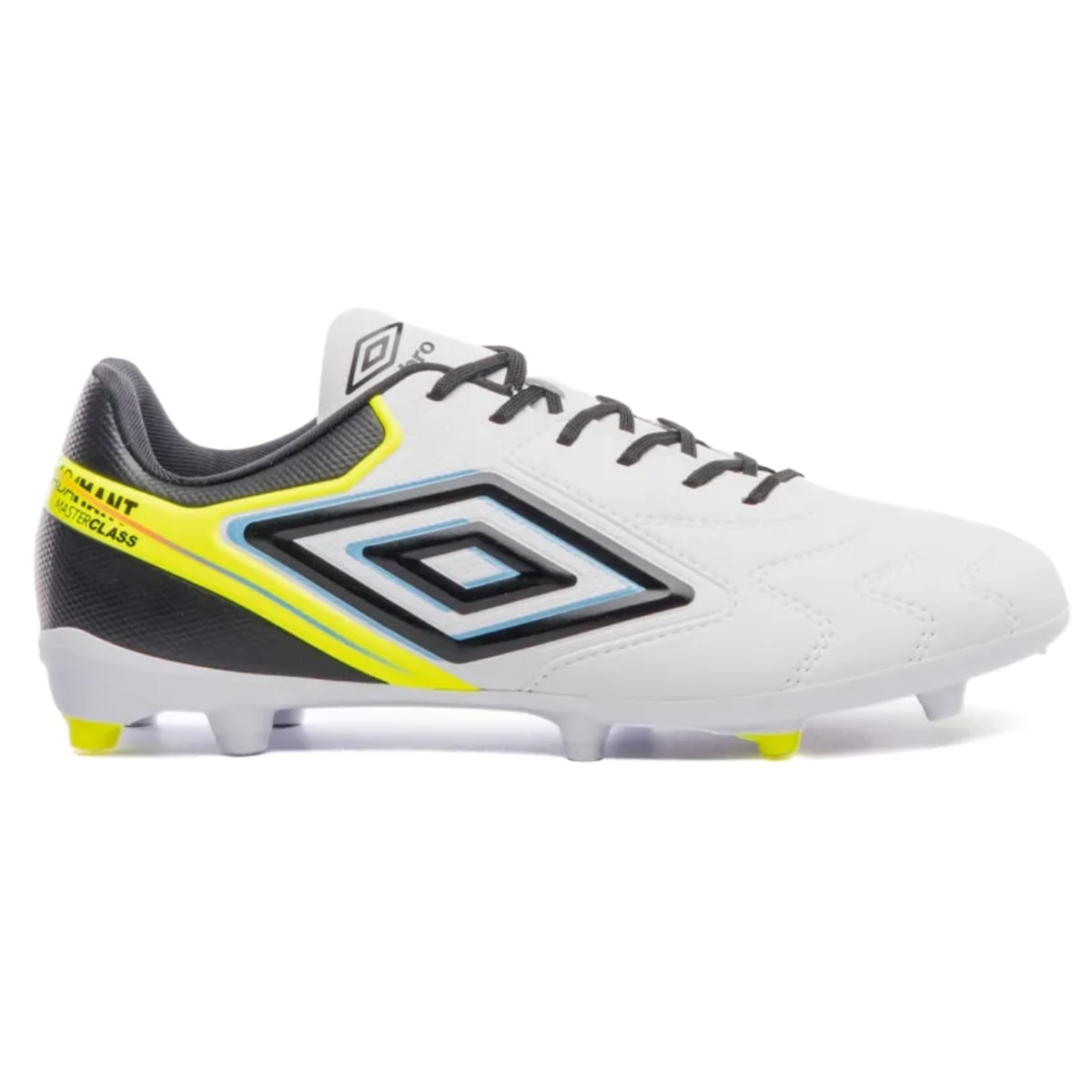 Chuteira Umbro Adamant Master Class Club Campo - Branco/Preto