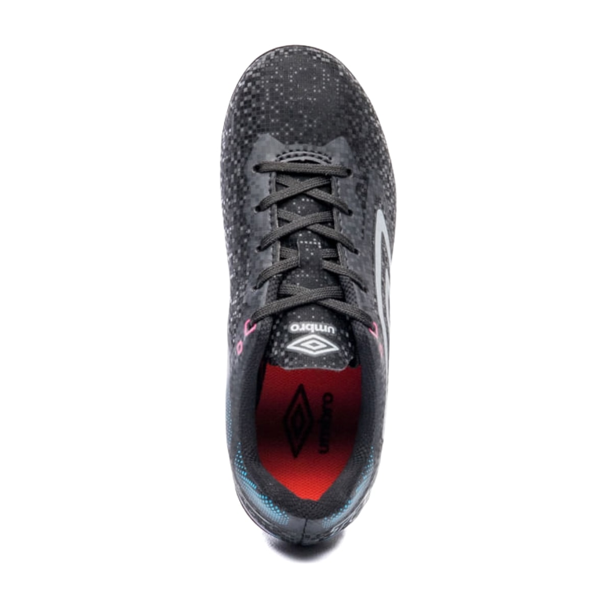 Chuteira Umbro Techno II Campo Infantil - Preto/Cinza