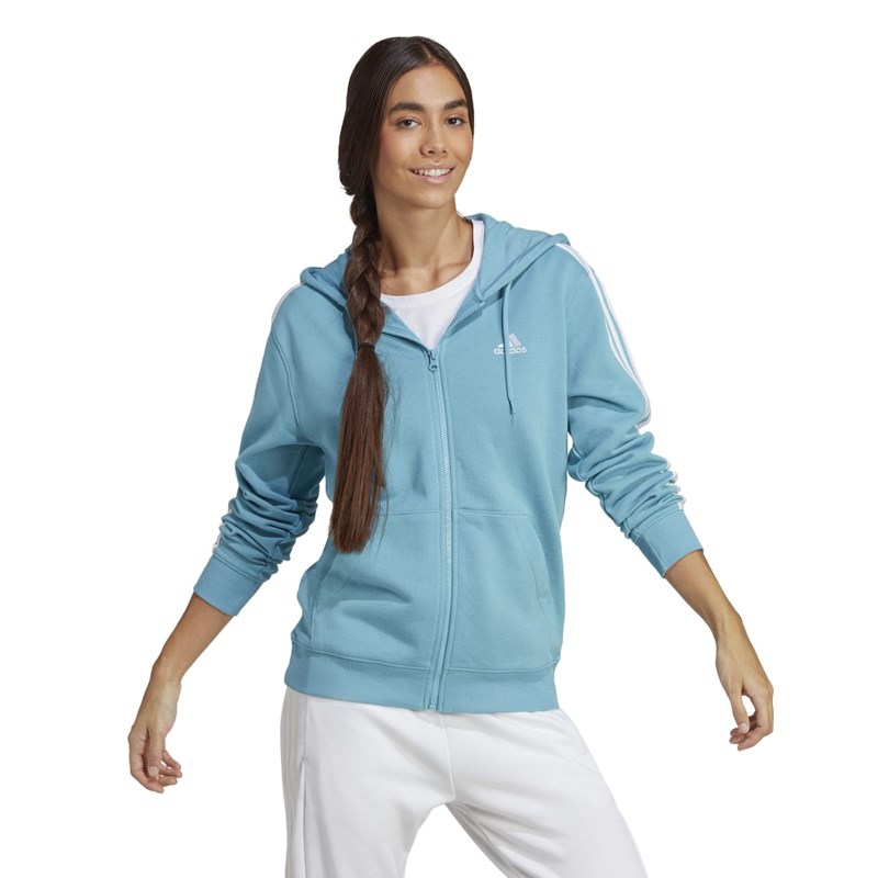 Calça Adidas Essentials 3-Stripes Feminina - Preto/Branco