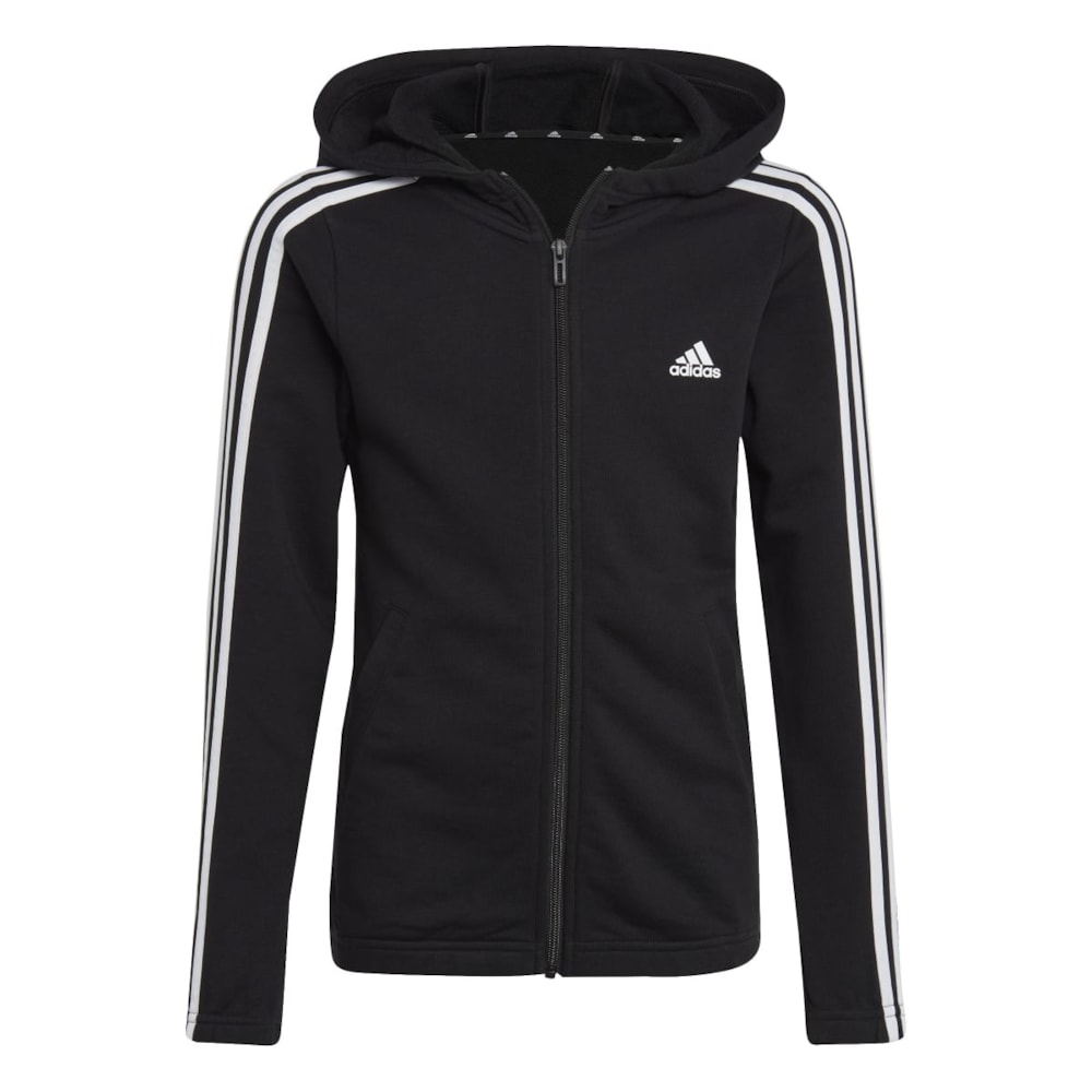 Blusa Moletom Adidas Essential 3 Stripes Com Capuz Masculina