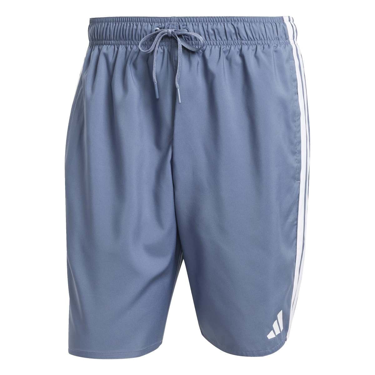 Short Adidas Natação Três Listras Masculino - Azul/Branco