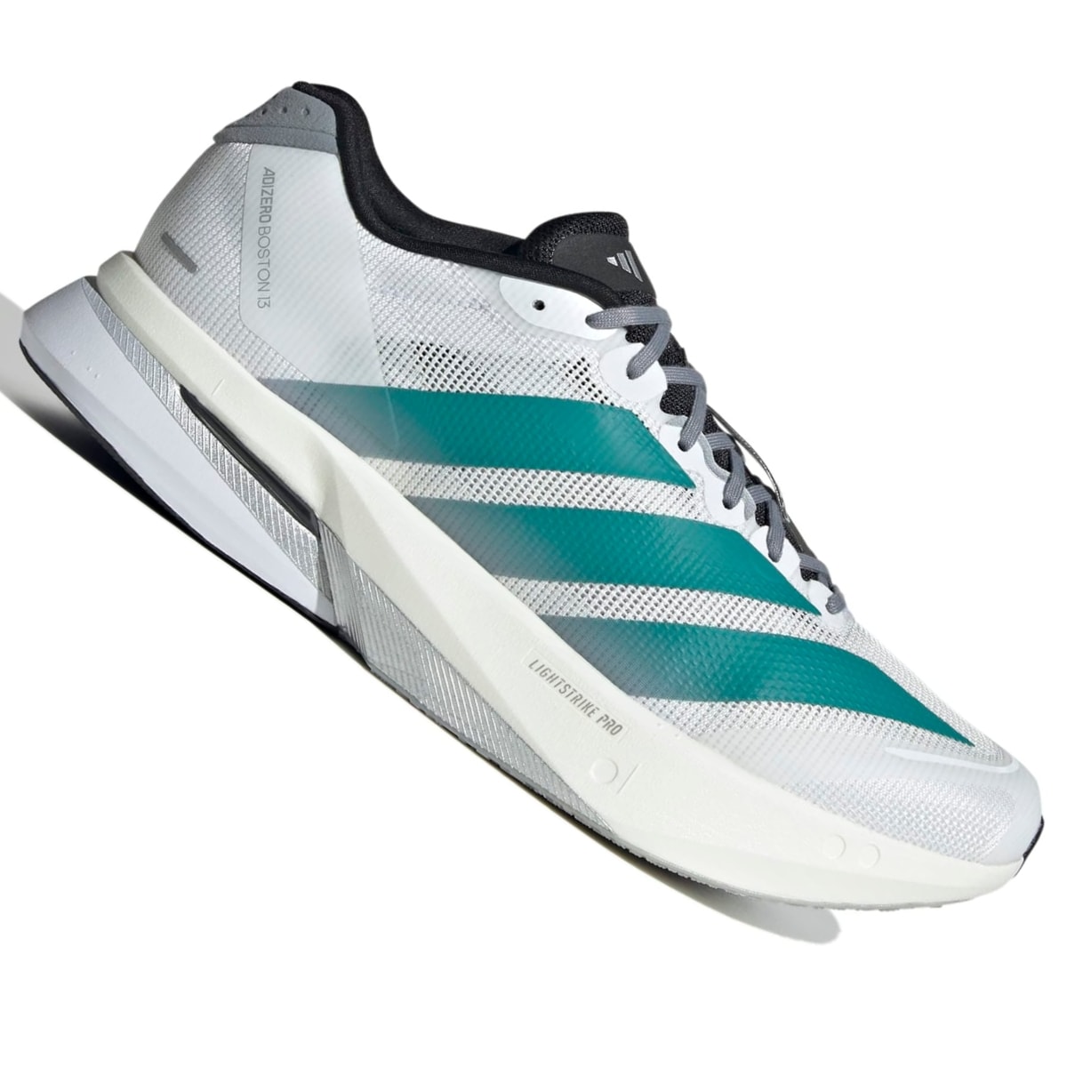 Tênis Adidas Adizero Boston 13 Masculino - Branco/Verde