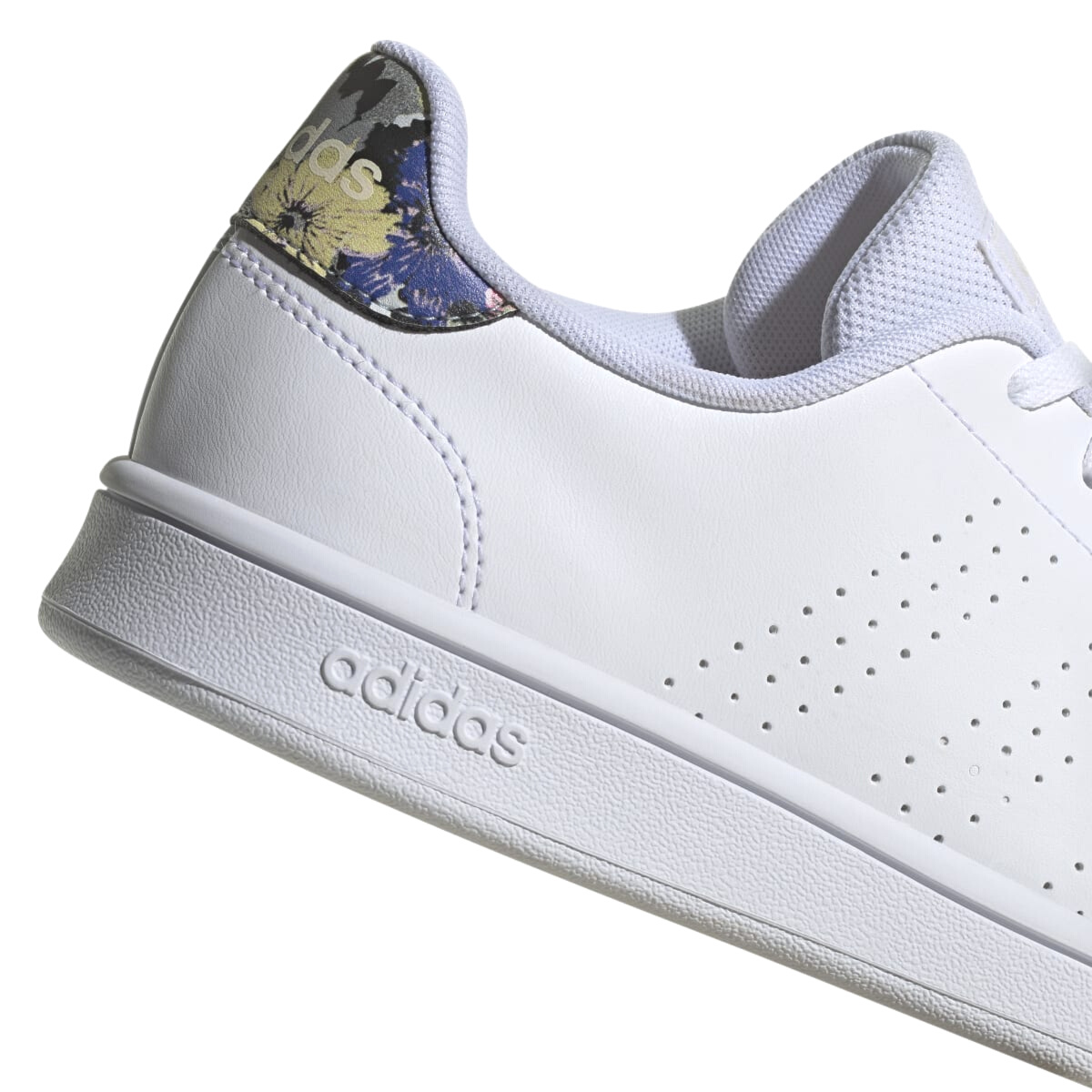 T nis Adidas Advantage Base Court Lifestyle Feminino Branco Estampado