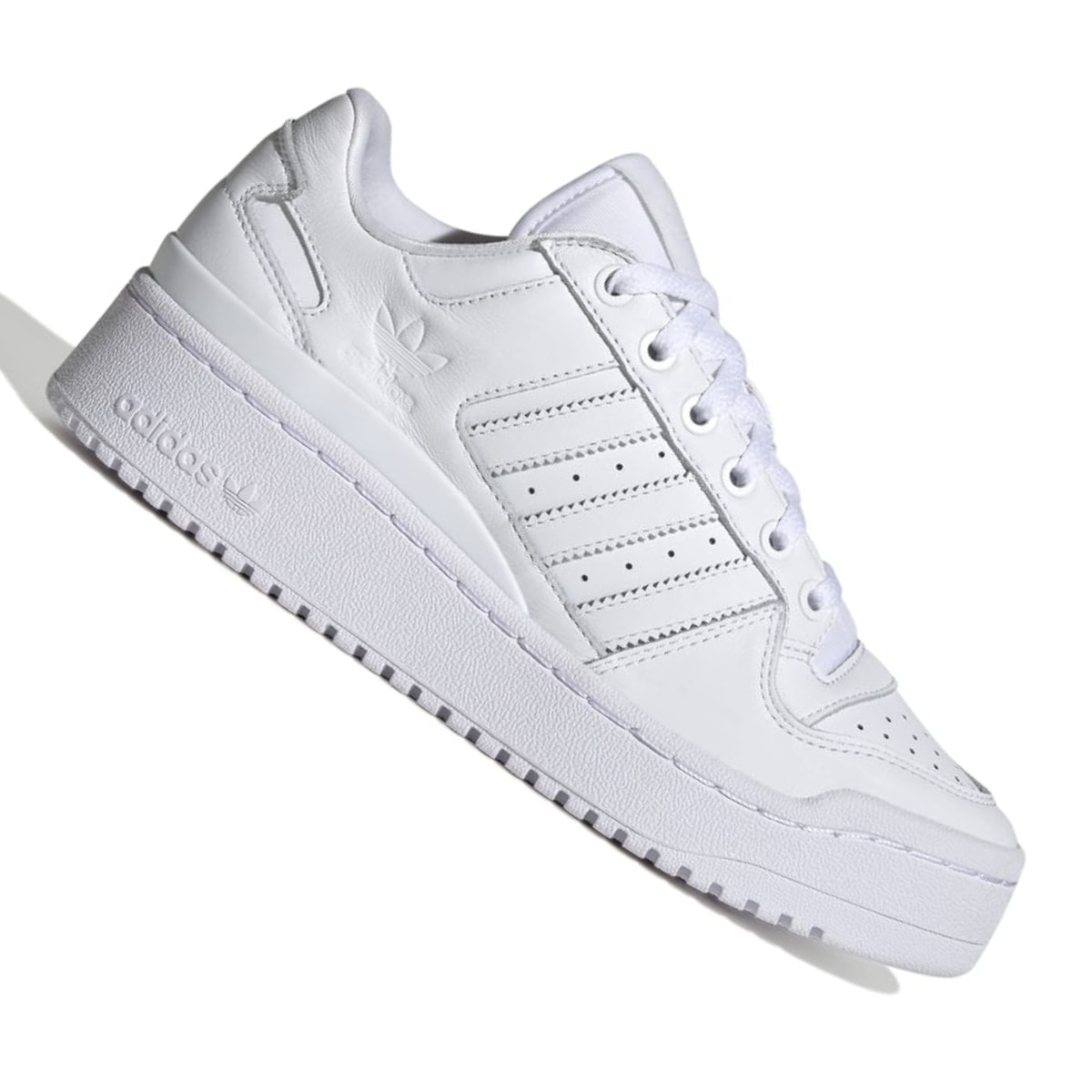 Adidas branco best sale couro feminino