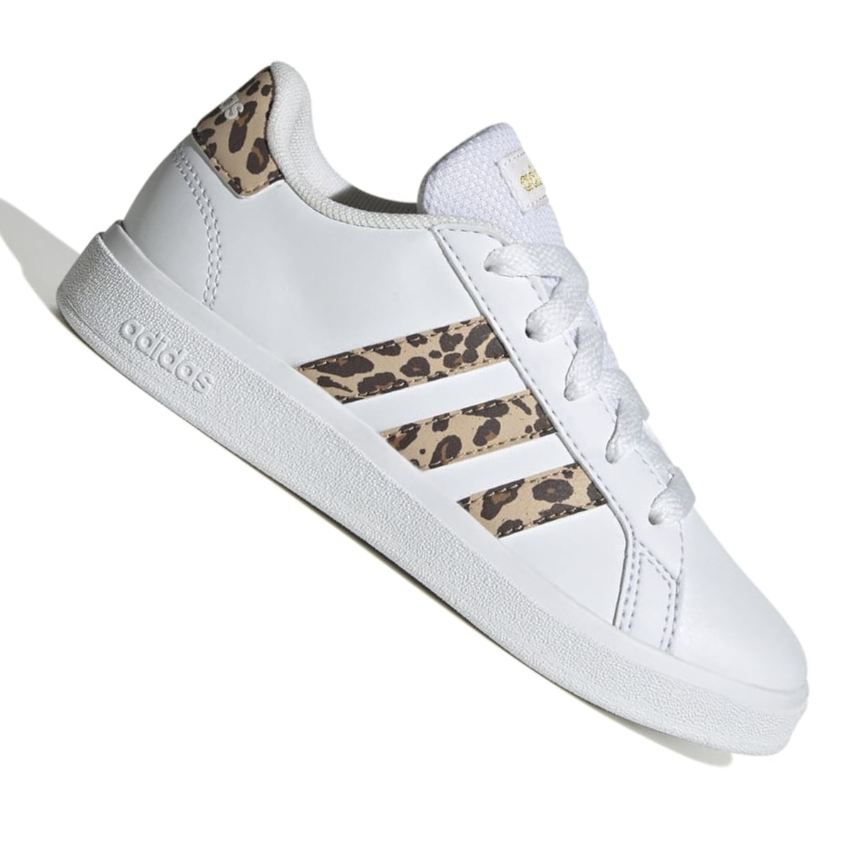 Tênis Adidas Grand Court 2.0 Infantil - Branco/Onça