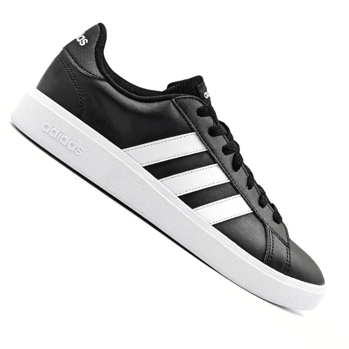 Tenis adidas couro store preto