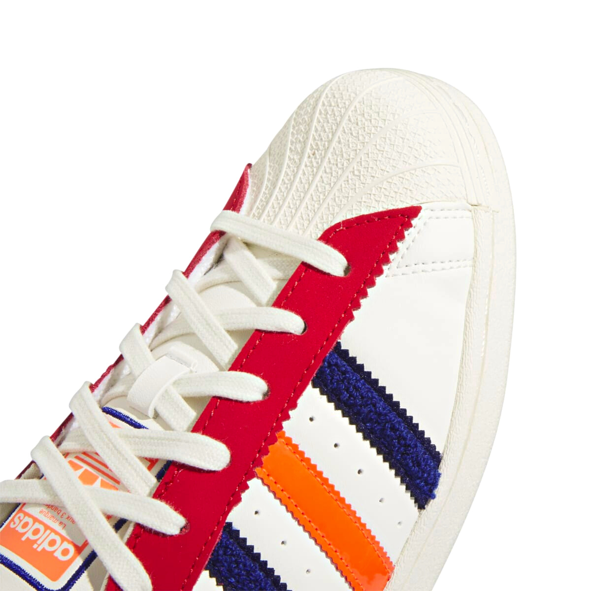 Adidas superstar on sale bande rouge