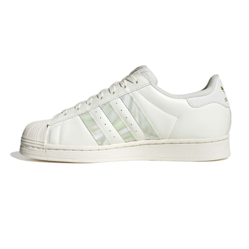 Tênis Adidas Superstar HER Vegan Feminino - Bege/Verde