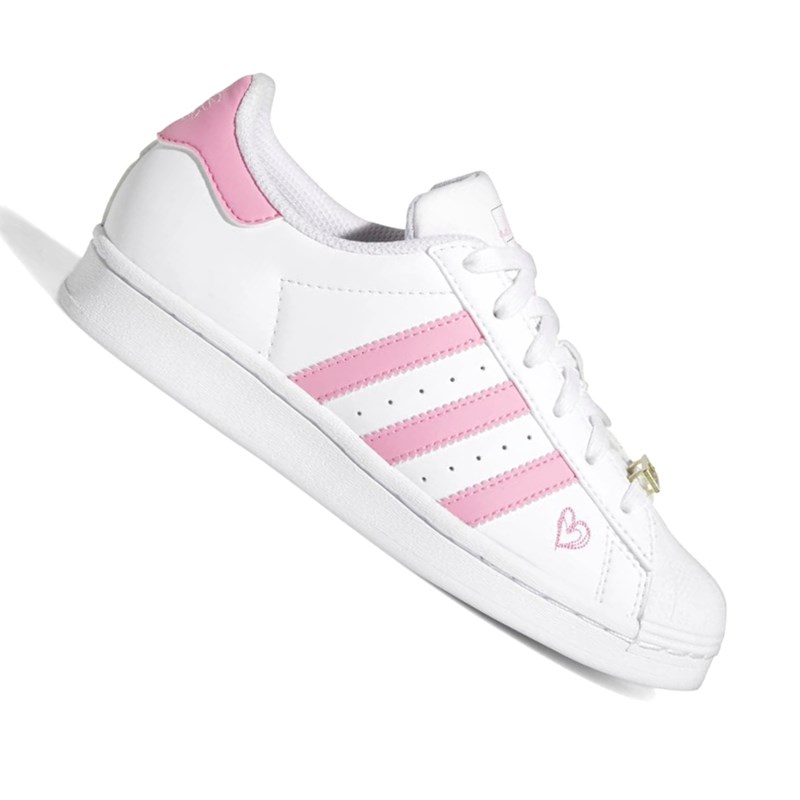 Adidas Superstar Feminino: Branco, Preto, Rosa