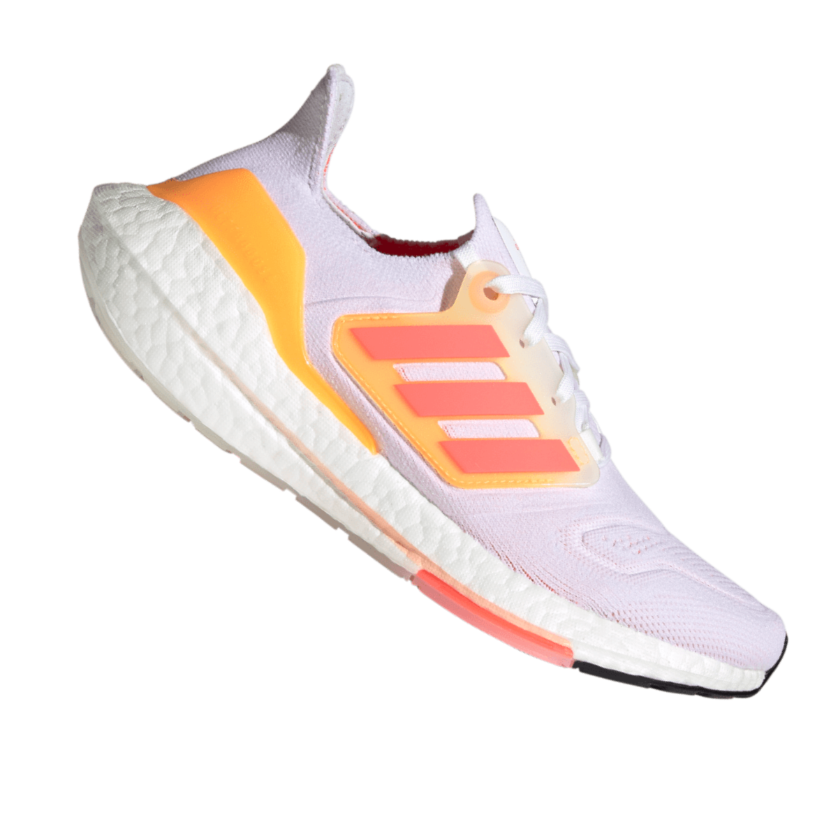 Tênis Adidas Ultraboost 22 Feminino Branco/Laranja