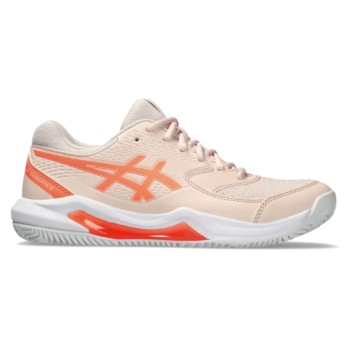 Tênis Asics Gel-Dedicate 8 Clay Feminino - Rosa/Laranja