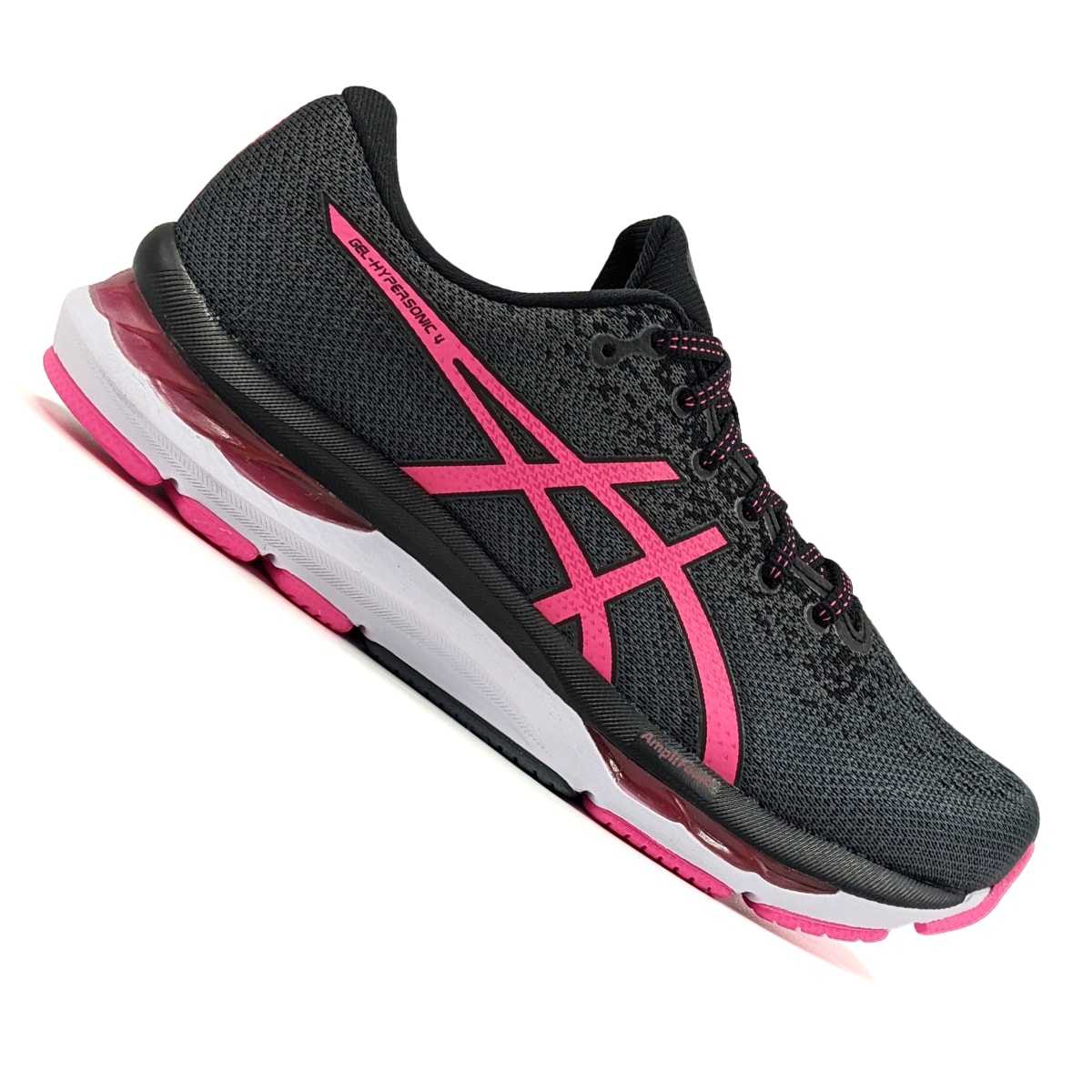 Asics preto com sales rosa