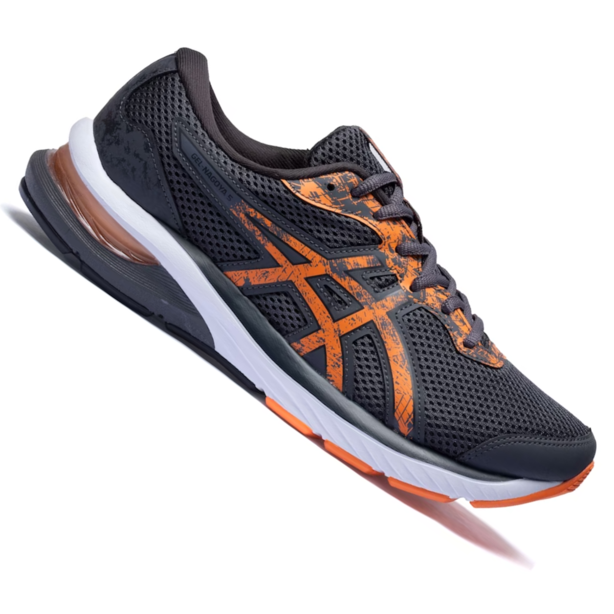 Tênis Asics Gel-Nagoya 5 Masculino - Grafite/Laranja