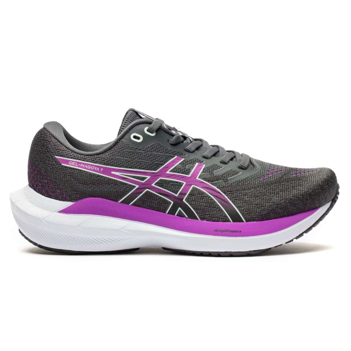 Tênis Asics Gel-Nagoya 7 Feminino - Cinza/Roxo